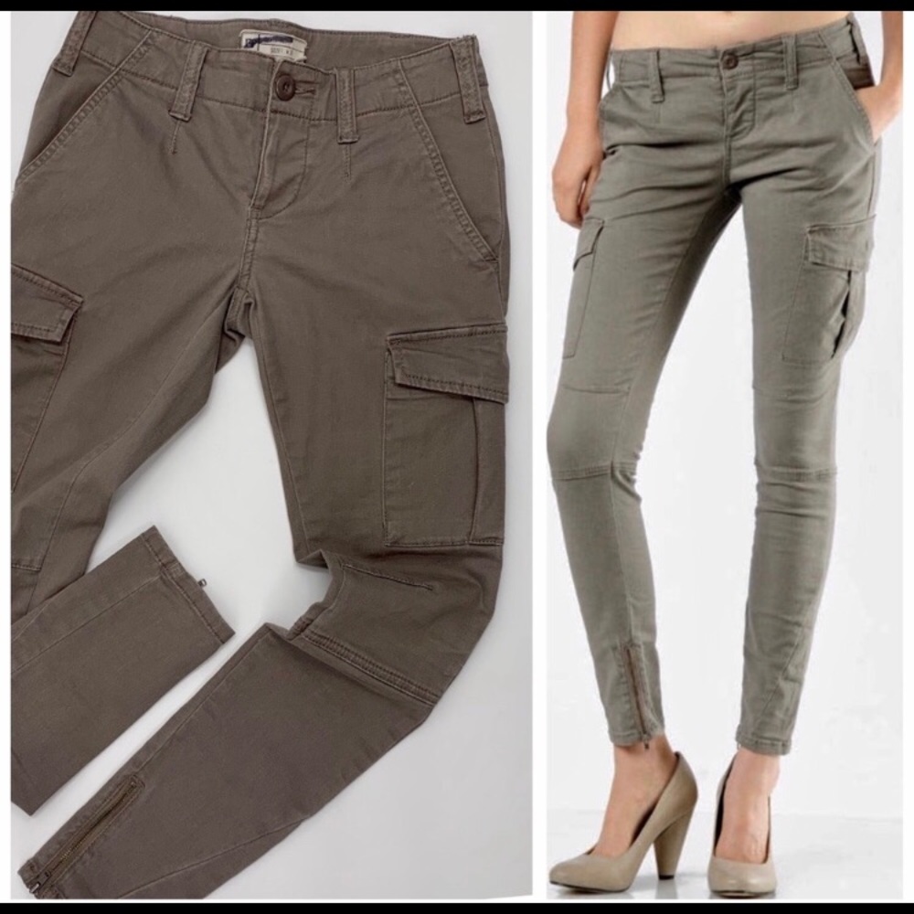 SOLD!!! FREE PEOPLE cargo pants with ankle zipper
